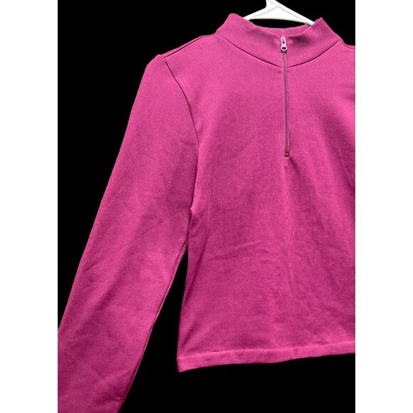Rue 21 - Women's 1/2 Zip Long Sleeve Shirt - Purple - Extra Large - Picture 12 of 13